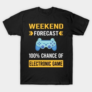 Weekend Forecast Electronic Game Games T-Shirt